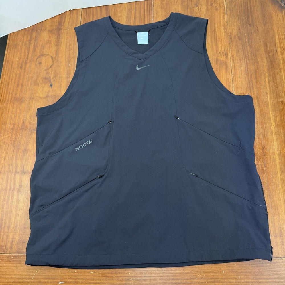 Nike x NOCTA Golf Woven Vest Black XL DJ5582-010 Drake Collab Tactical